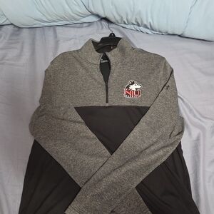 Under Armour Gray and Black Quarter-Zip Pullover Size Medium